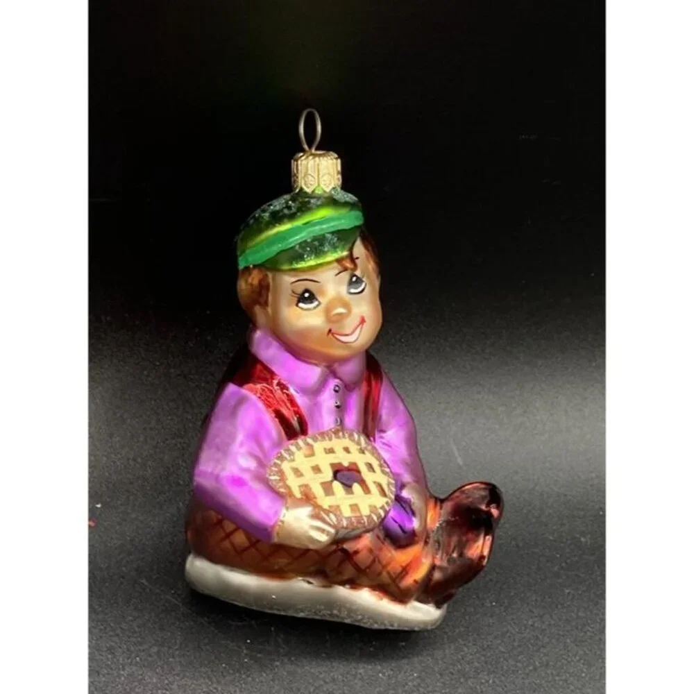 Radko Little Jack Horner Pie Plum Boy Christmas Ornament Mother Goose Rhyme